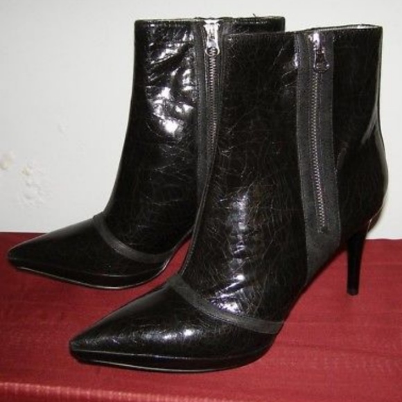 New w/box Carlos Santana crackle ankle boots 8.5 - Picture 2 of 7